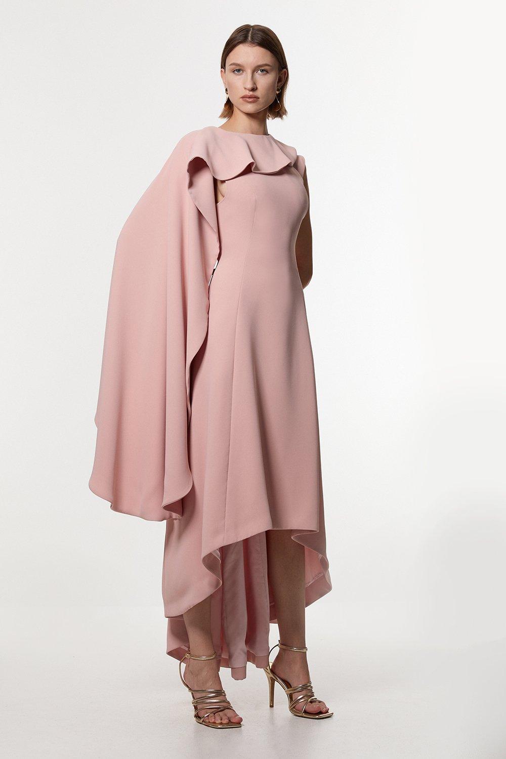 【Atelier silky】 Halter Color Block Maxi Pleated Dress | Cynthia's Atelier